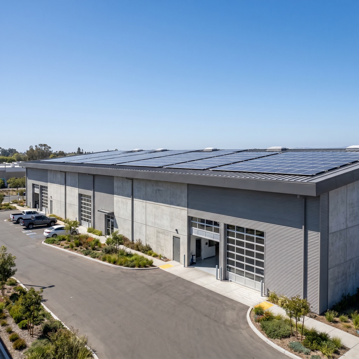 Stabilimento manifatturiero con impianto fotovoltaico sul tetto